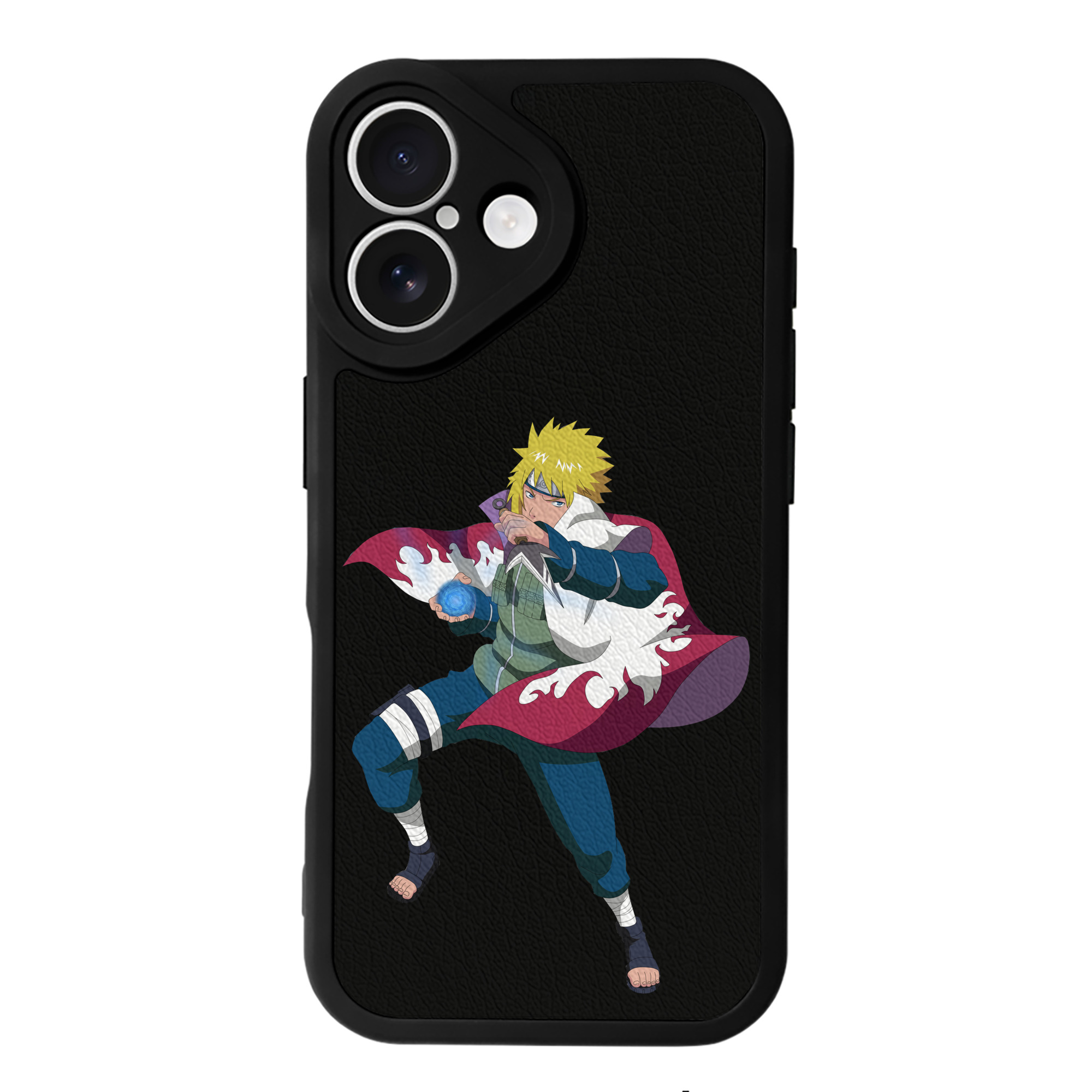 （画像用） NARUTO -ナルト- 波風 ミナト Namikaze Minato 【iPhone 16シリーズ対応】シリコンスマホケース（レザー調） 材質：シリコン